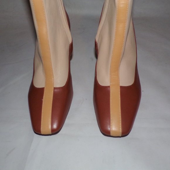 SOLD SAM EDELMAN Liza Colorblock Booties Ankle Boots 7 - Picture 10 of 16